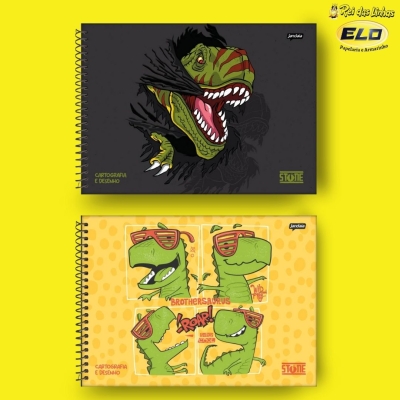CADERNO JANDAIA DESENHO ESP CD 80FLS STONE-