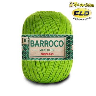 BARBANTE BARROCO MAXCOLOR N.6 200G-5239 HORTALIÇA